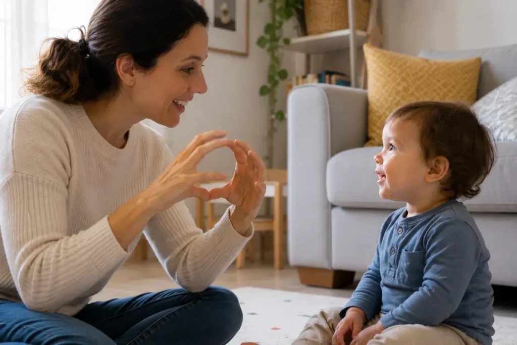 mamma gesto dei segni